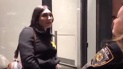 Laura Loomer protests