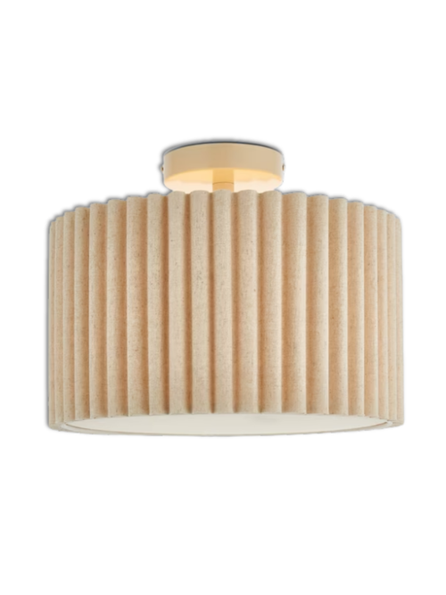 Modern Scallop Semi Flush Ceiling Light