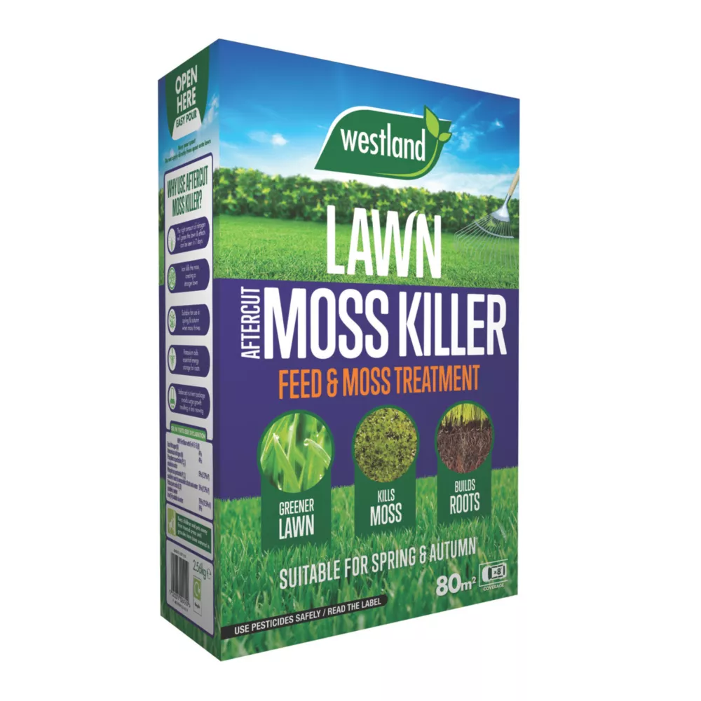 Westland Aftercut Lawn Moss Killer 80m&amp;sup2; 2.68kg
