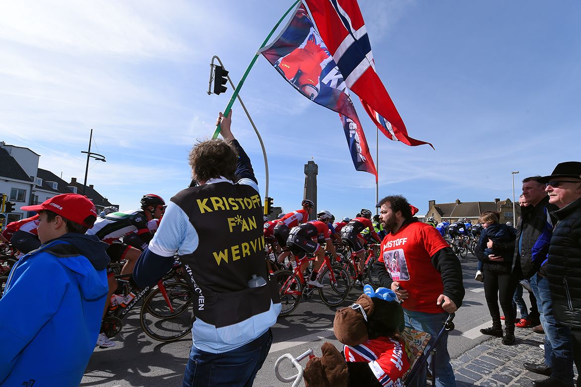 The Norwegian fan section at Gent-Wevelgem