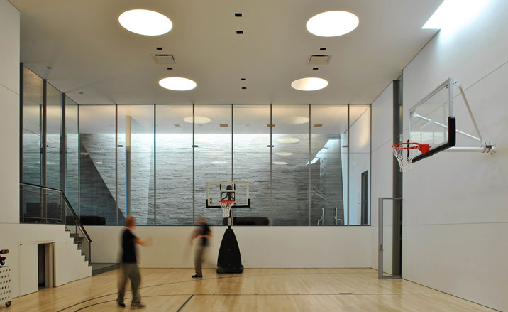 basketball court, rock climbing wall At Cascade House