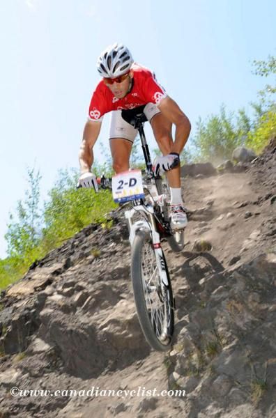 Adam Morka took the lead on the climb