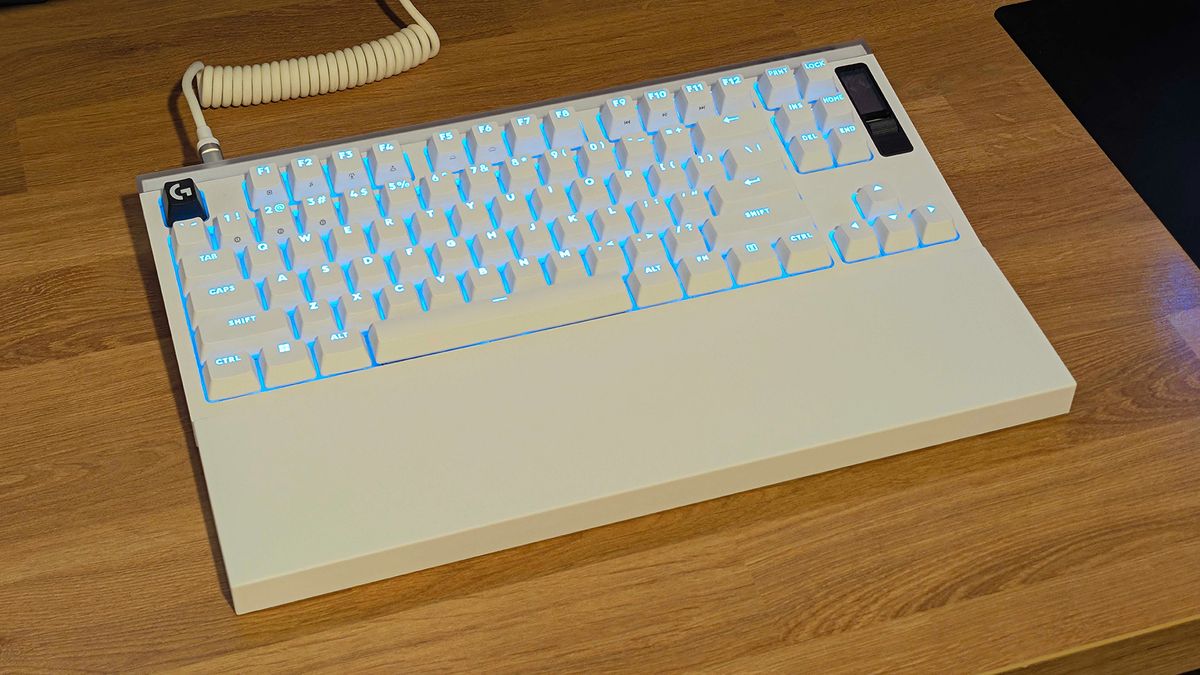 Logitech G Pro X2 Rapid keyboard on desk