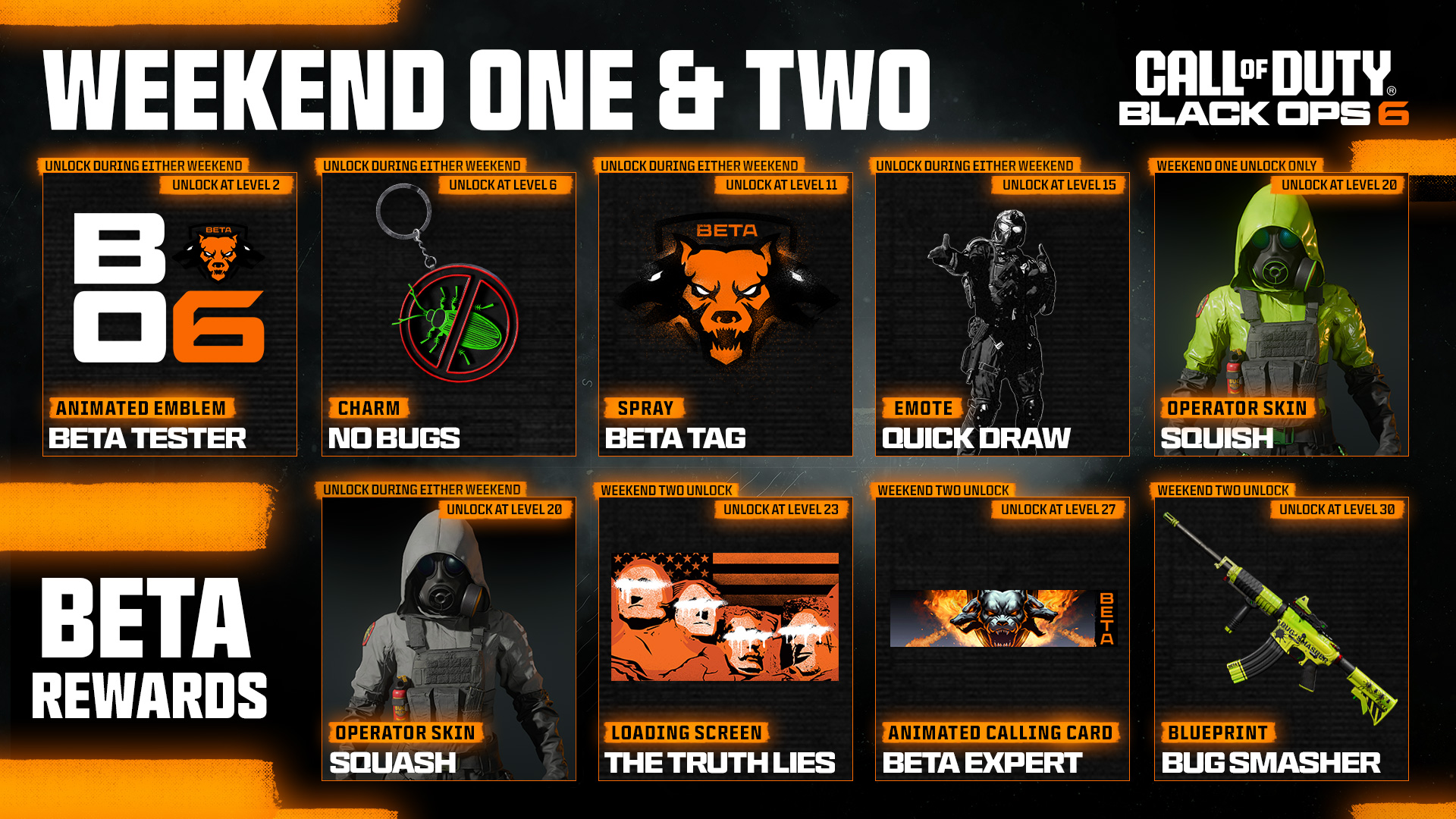 Black Ops 6 beta rewards