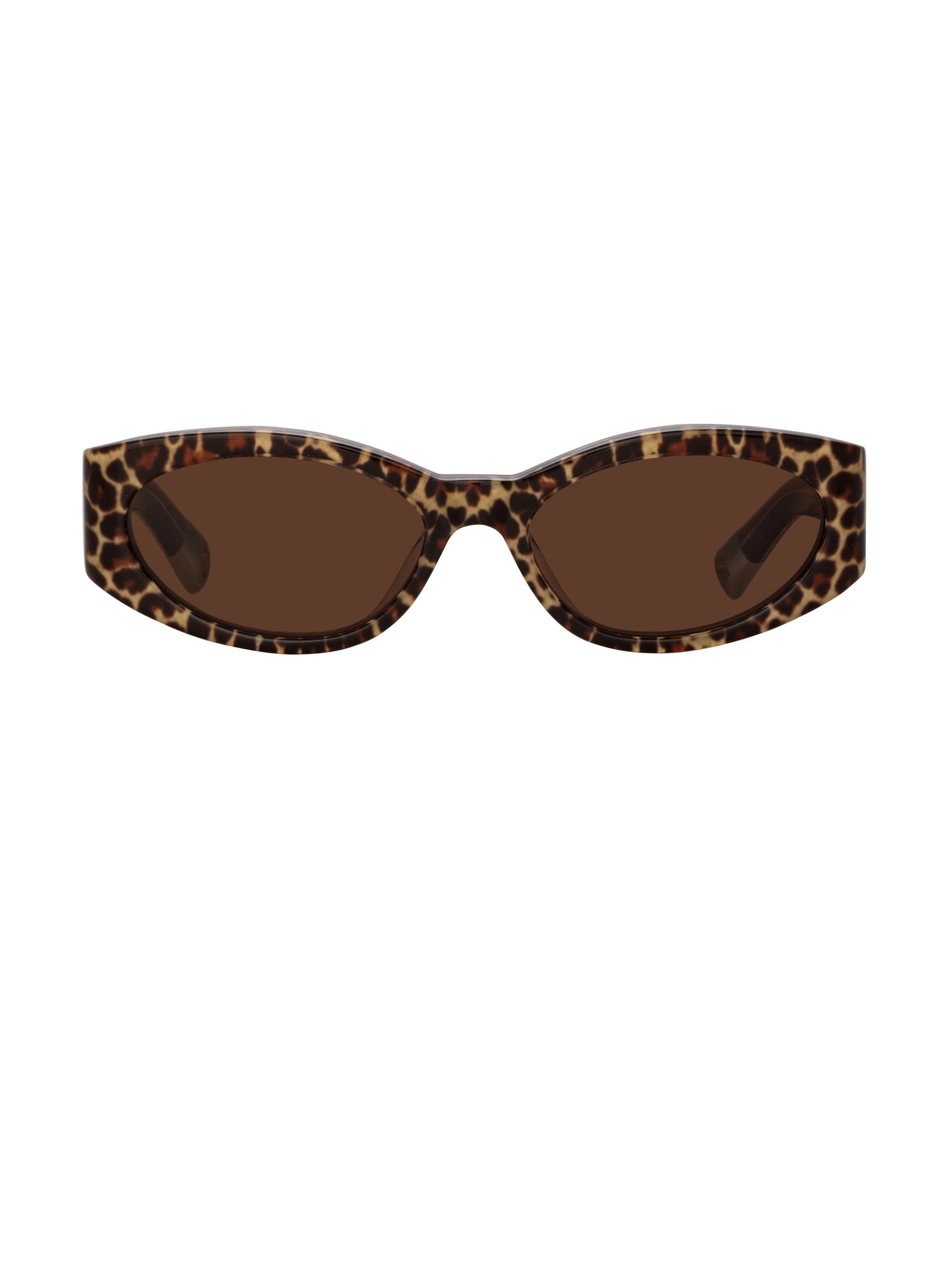 Ovalo Oval Sunglasses in Leopard