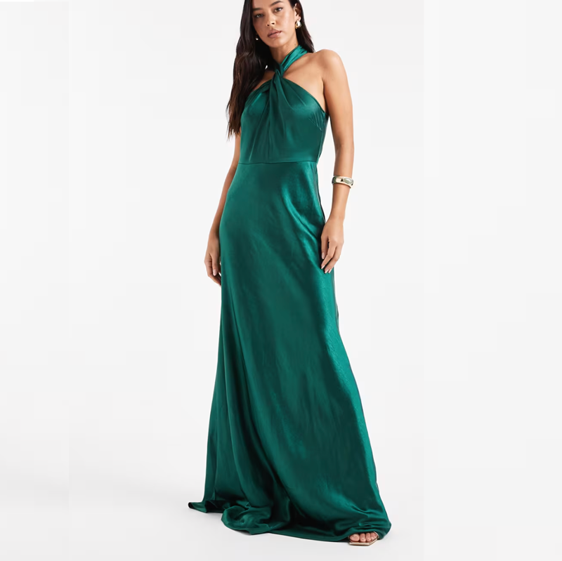 asos green dress