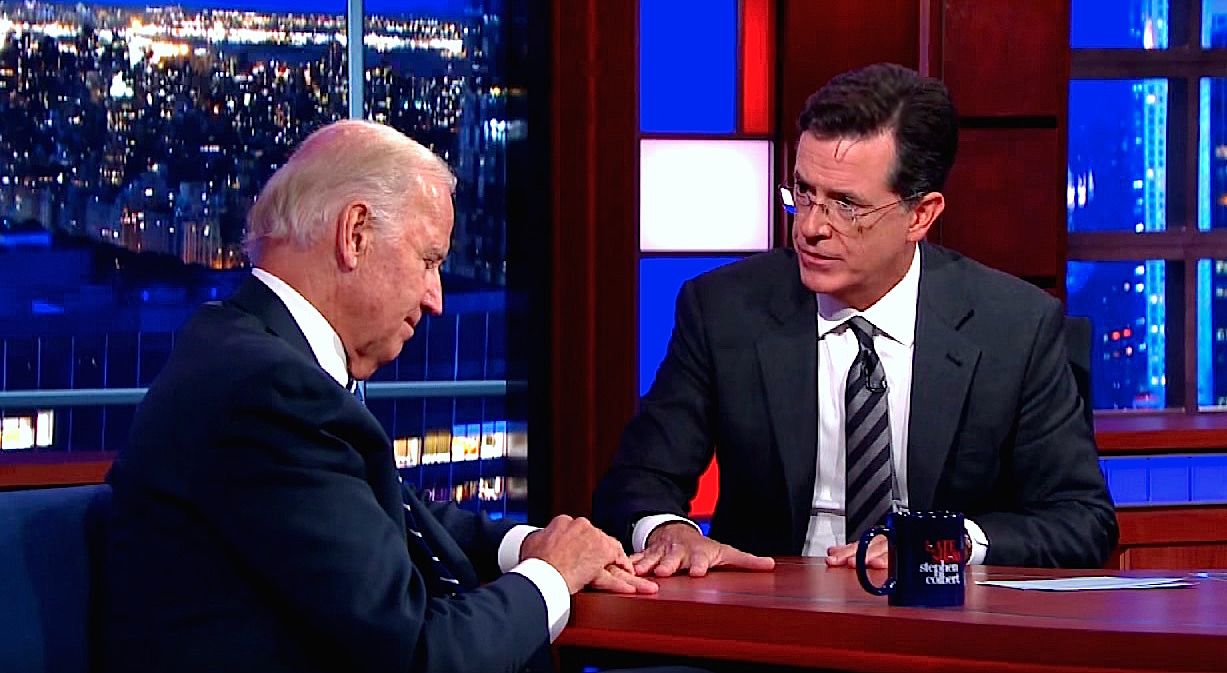 Stephen Colbert changed TV with this Joe Biden interview