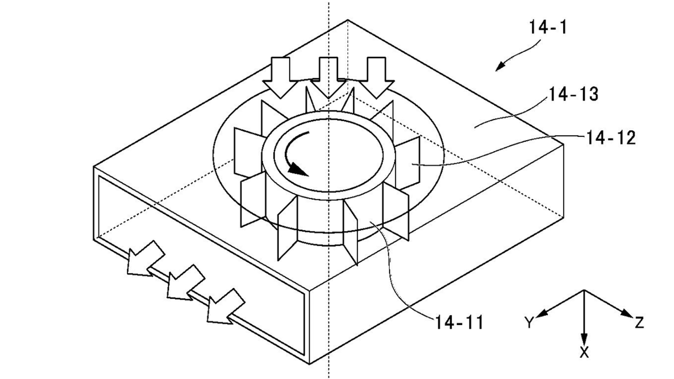 A camera design diagram as shown in a patent.