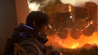 Death Stranding protagonist Sam Porter Bridges as he appears in Death Stranding 2.