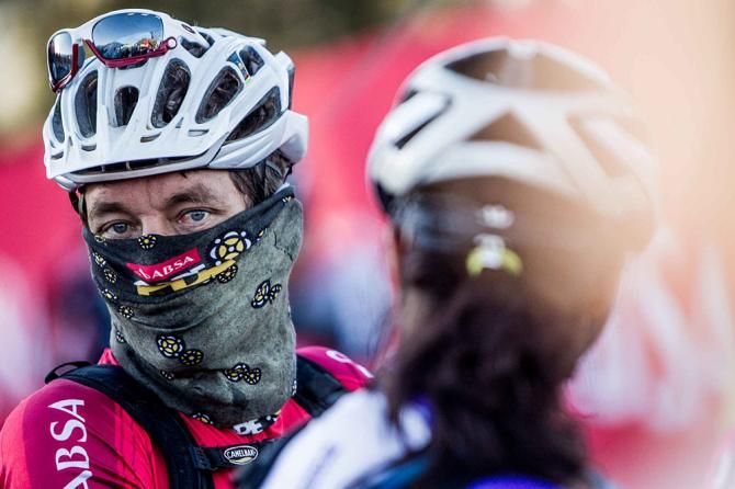 Riders on the start line