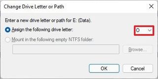 Assign new drive letter