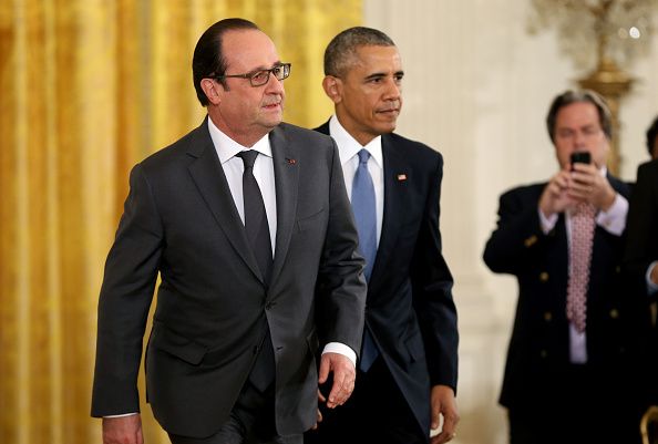 Barack Obama and Francois Hollande.