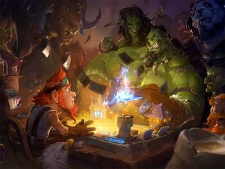 Playing Hearthstone in a tavern