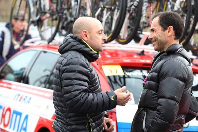 Paolo Bettini and Davide Cassani