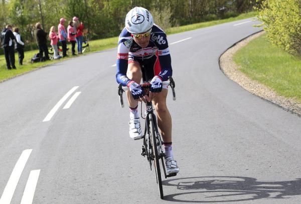 Lars Bak (Lotto) goes on the attack