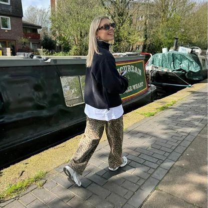 Health writer Chloe Gray during one of her gym breaks and in the gym