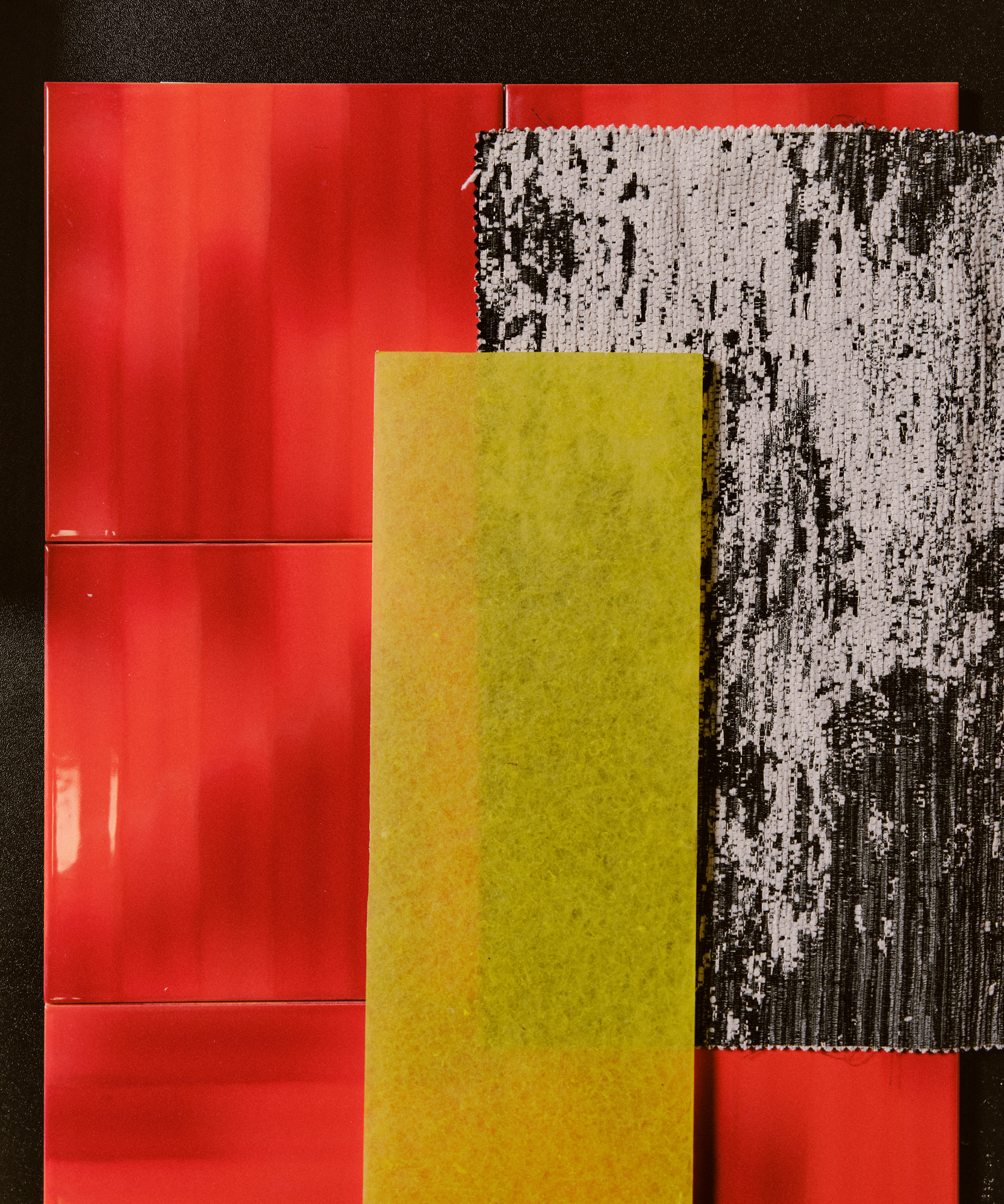 works by Jayden Ali and the interior of his studio JA Projects in London