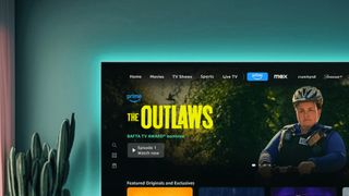 The new Prime Video home page with the new content headers along the top edge