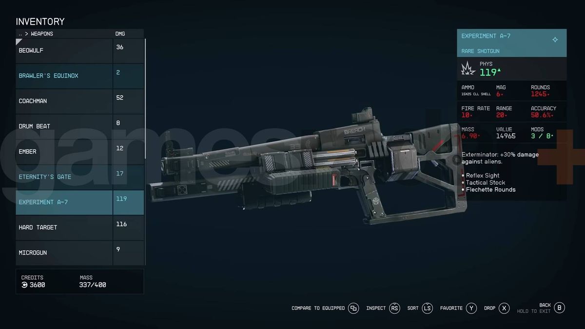 Starfield weapons, mods and damage types explained | GamesRadar+