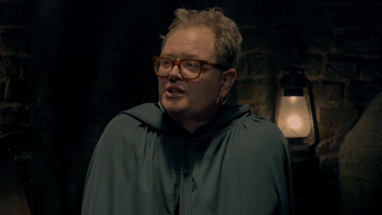 Alan Carr in the Traitors turret