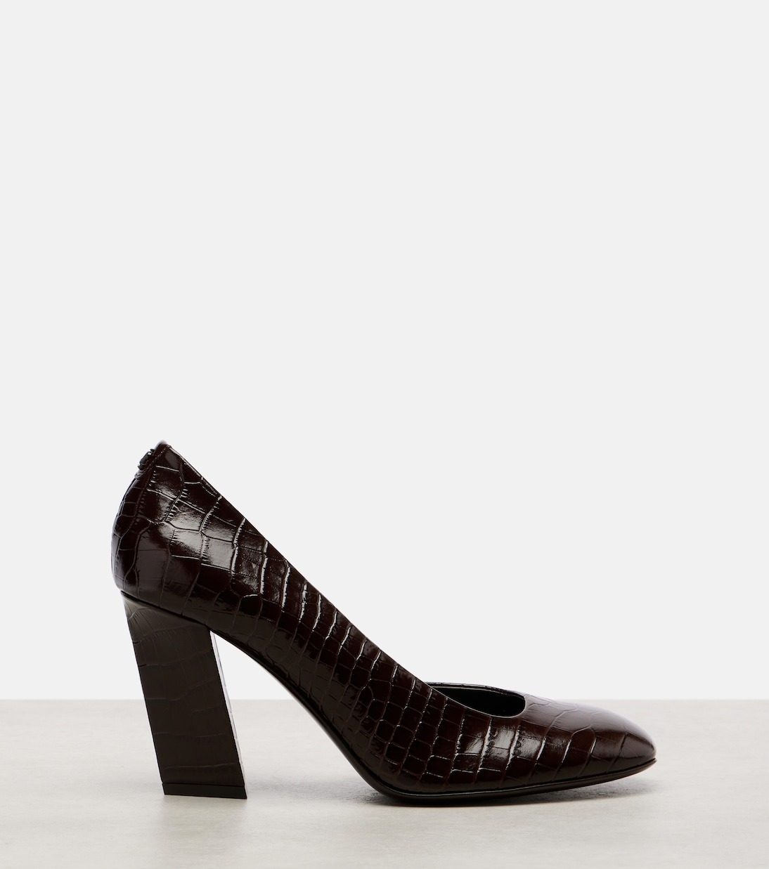 Jimmy Choo, Farren 85 Croc-Effect Leather Pumps