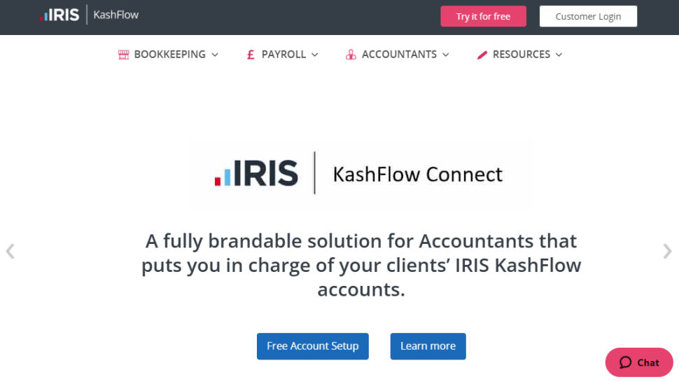 KashFlow website screenshot (May 2025)