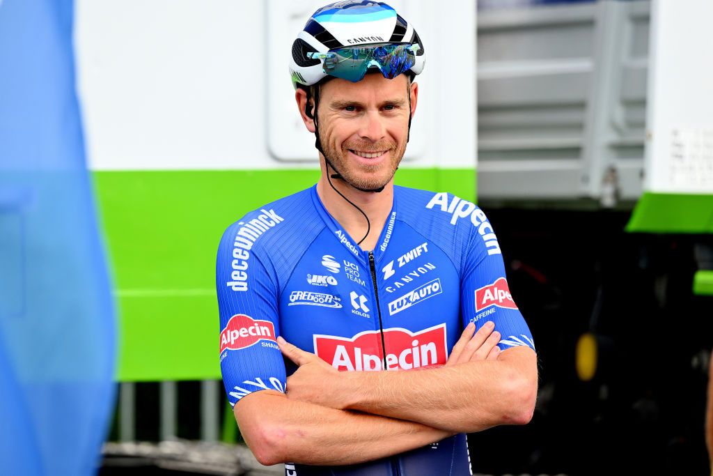 Julien Vermote at the GP d&#039;Isbergues during his spell in the pro peloton in 2022