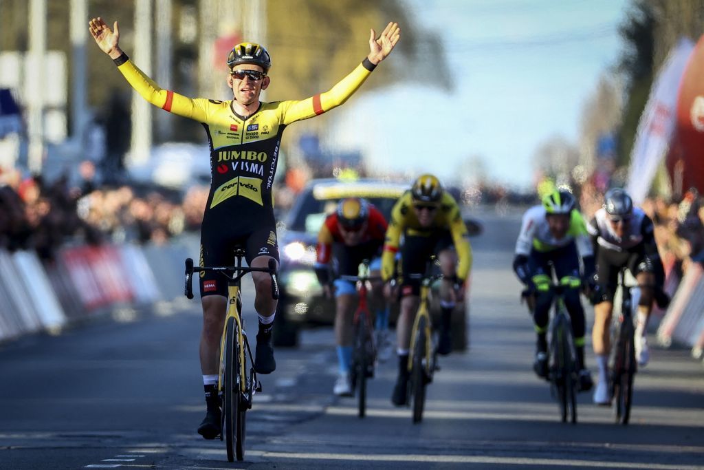 Tiesj Benoot wins the 2023 Kuurne-Brussel-Kuurne