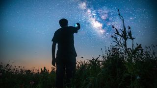 Satellite tracking apps will display satellites against the night sky, allowing anyone to identify those tiny moving lights. We round up the best mobile apps here. 
