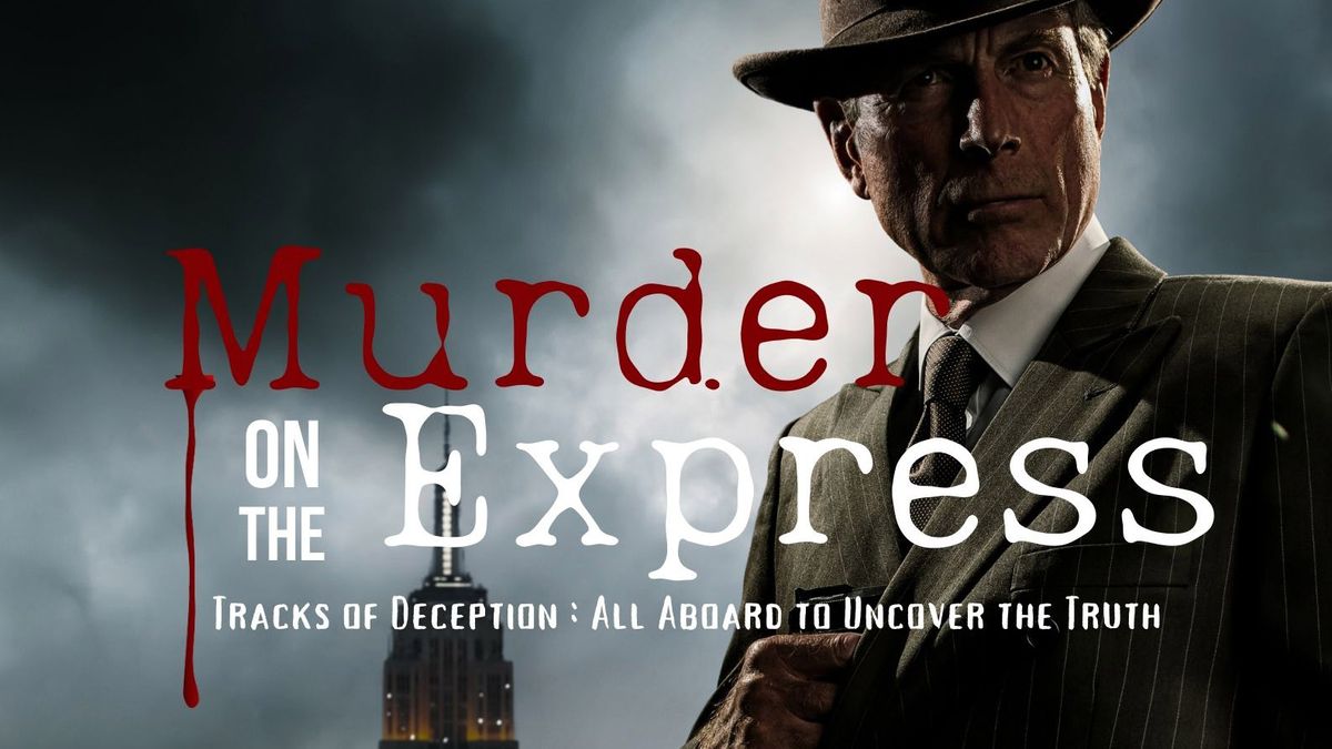 The Creativity Hub Murder on the Express event poster