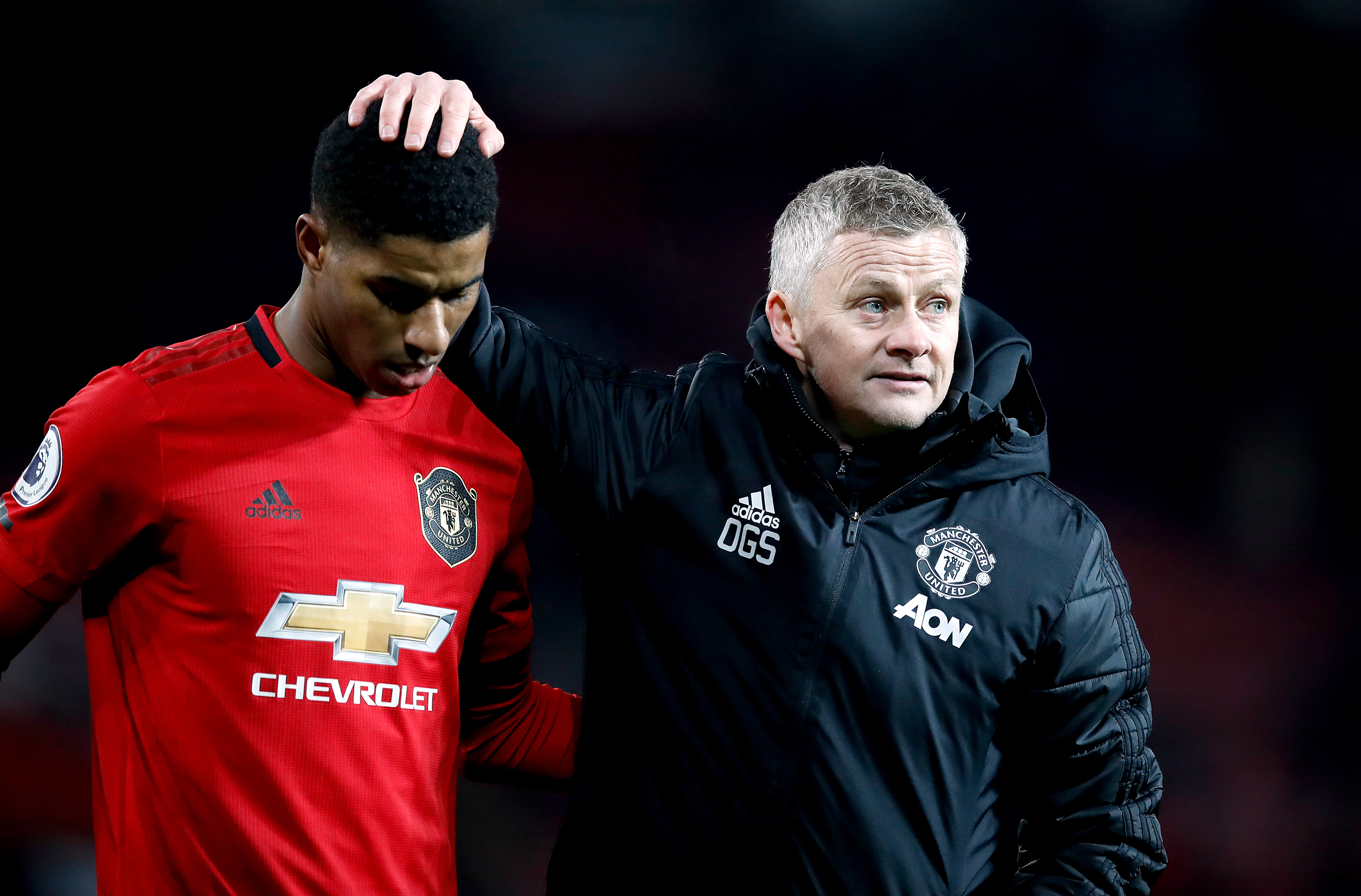 Ole Gunnar Solskjaer, right, is planning for the future at Old Trafford