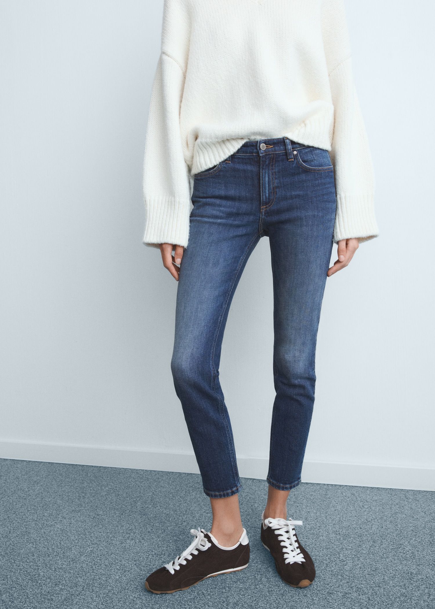 Mid-Rise Skinny Jeans - Women | Mango Usa