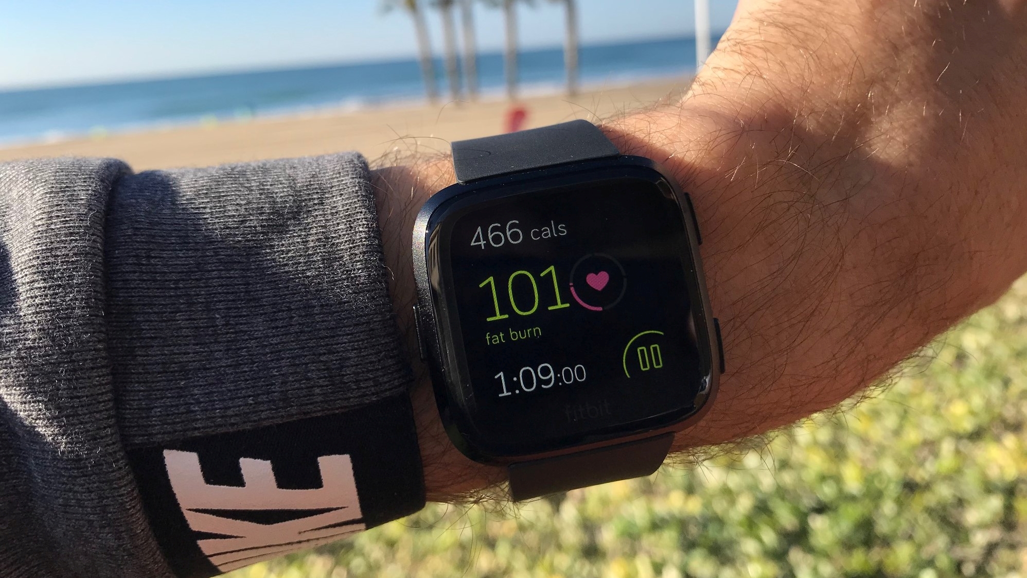 There are many dedicated workout options on the Versa’s Exercise app