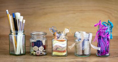 Set of Two Cute Small Hand Painted Mason Jars With Paper -  Canada in  2023