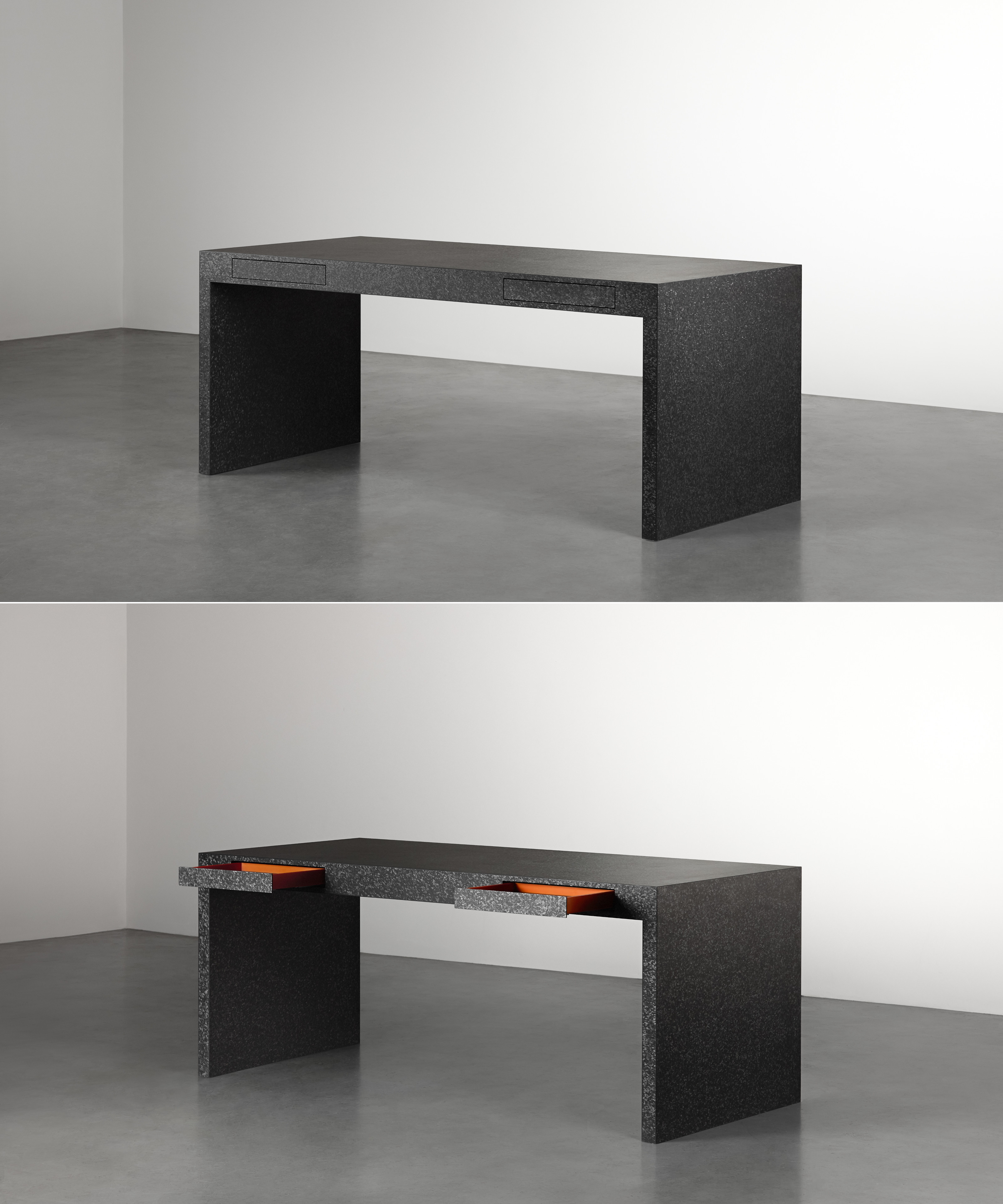The Wedge Desk, open and closed