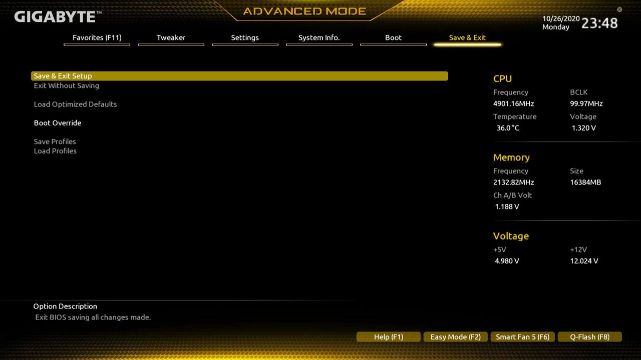 Gigabyte Z490M Gaming X BIOS
