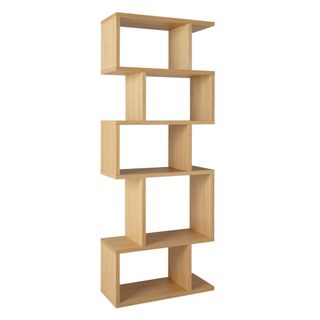 Content By Terence Conran Balance Alcove Shelving vertical with five alcoves in a light oak veneer finish