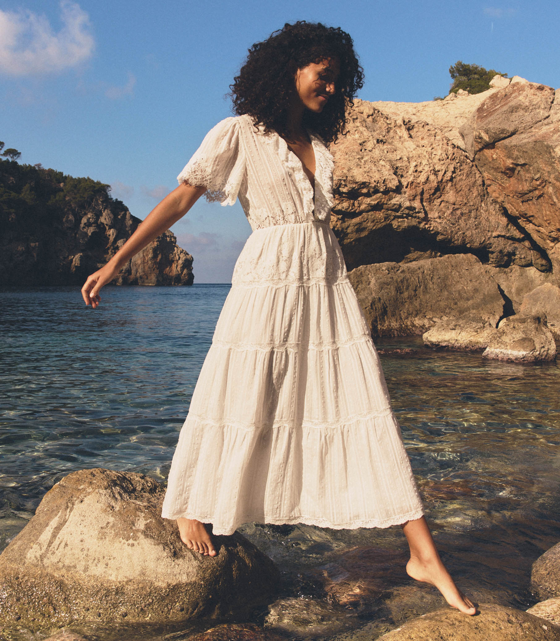 Gabriella Dress -- Salt