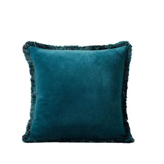 A teal pillow