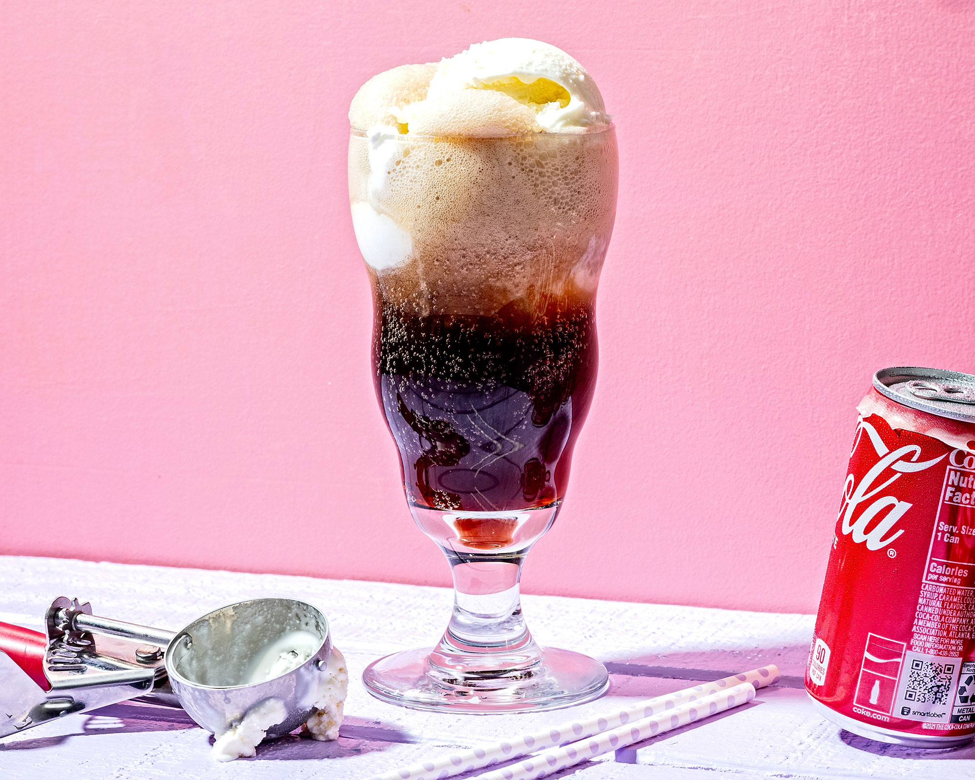 Vanilla Ice Cream and Cola Float photographed for Food in Washington, DC on July 8, 2024
