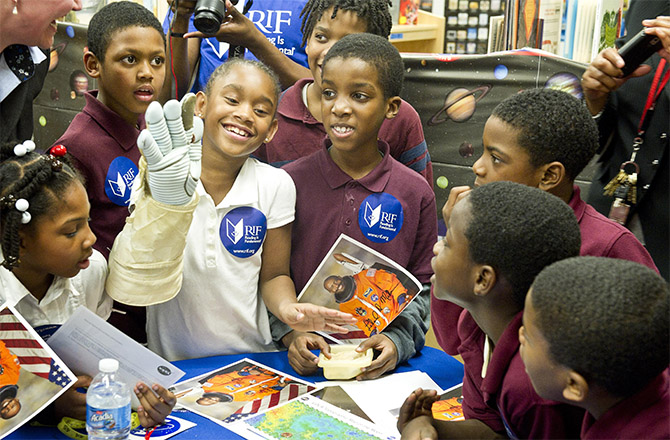 Students from Ferebee-Hope Elementary School 