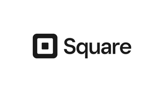 black square logo on white background