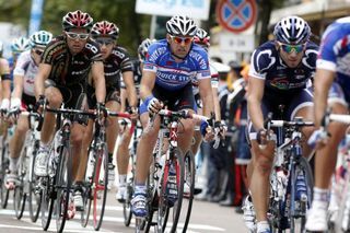 Marco Velo (Quick Step) in the peloton