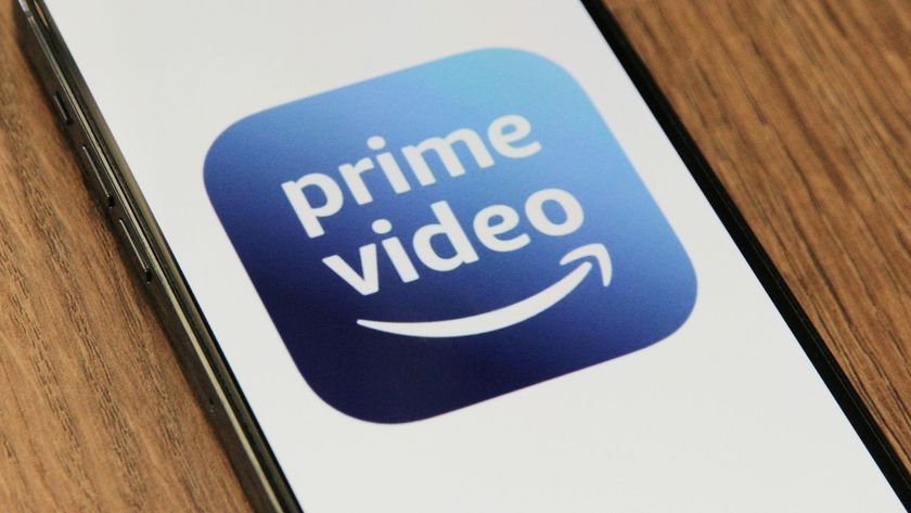 The Prime Video app logo displayed on an iPhone