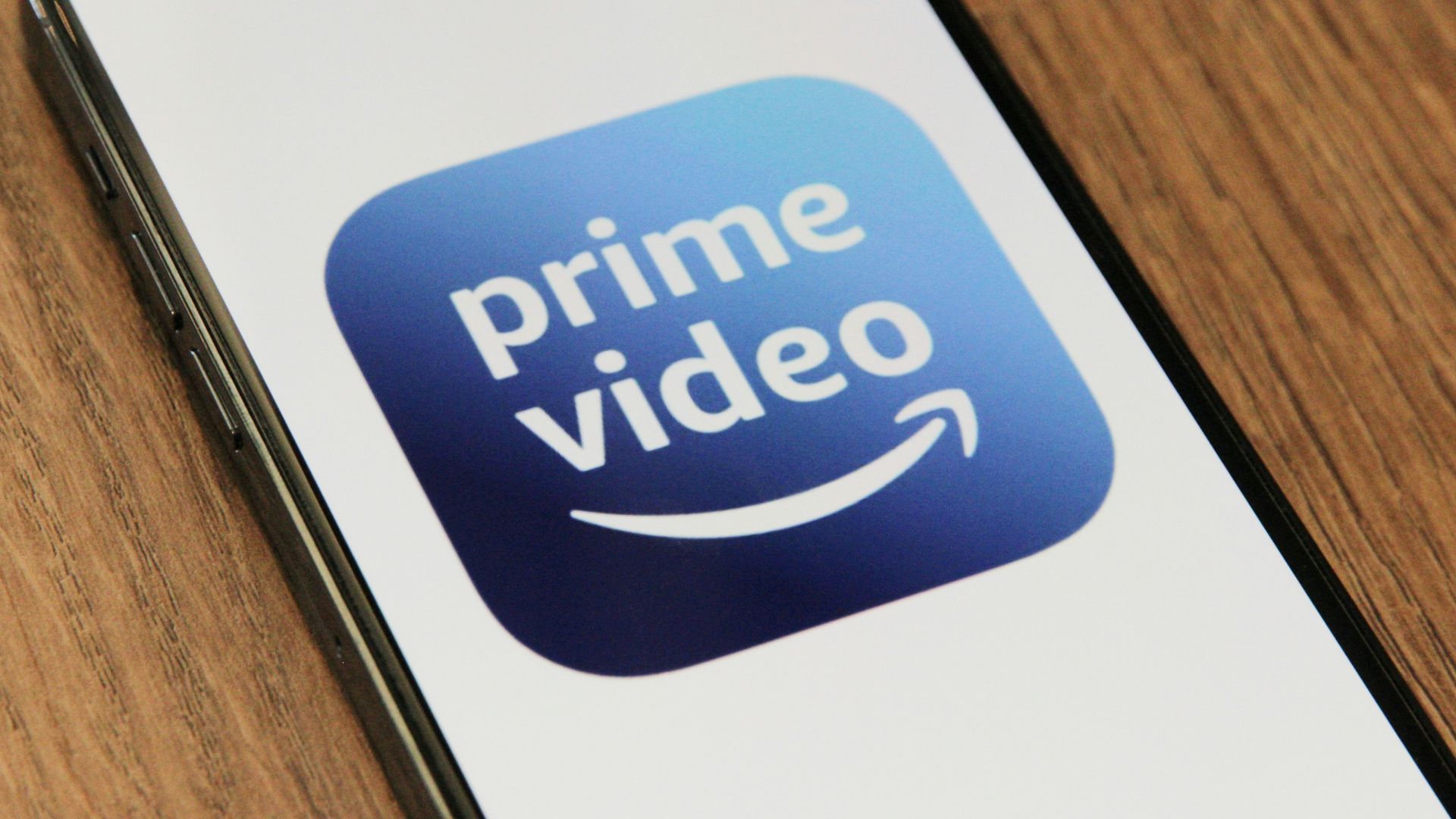 The Prime Video app logo displayed on an iPhone