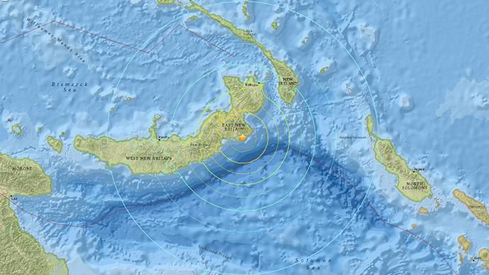 Papua New Guinea map.