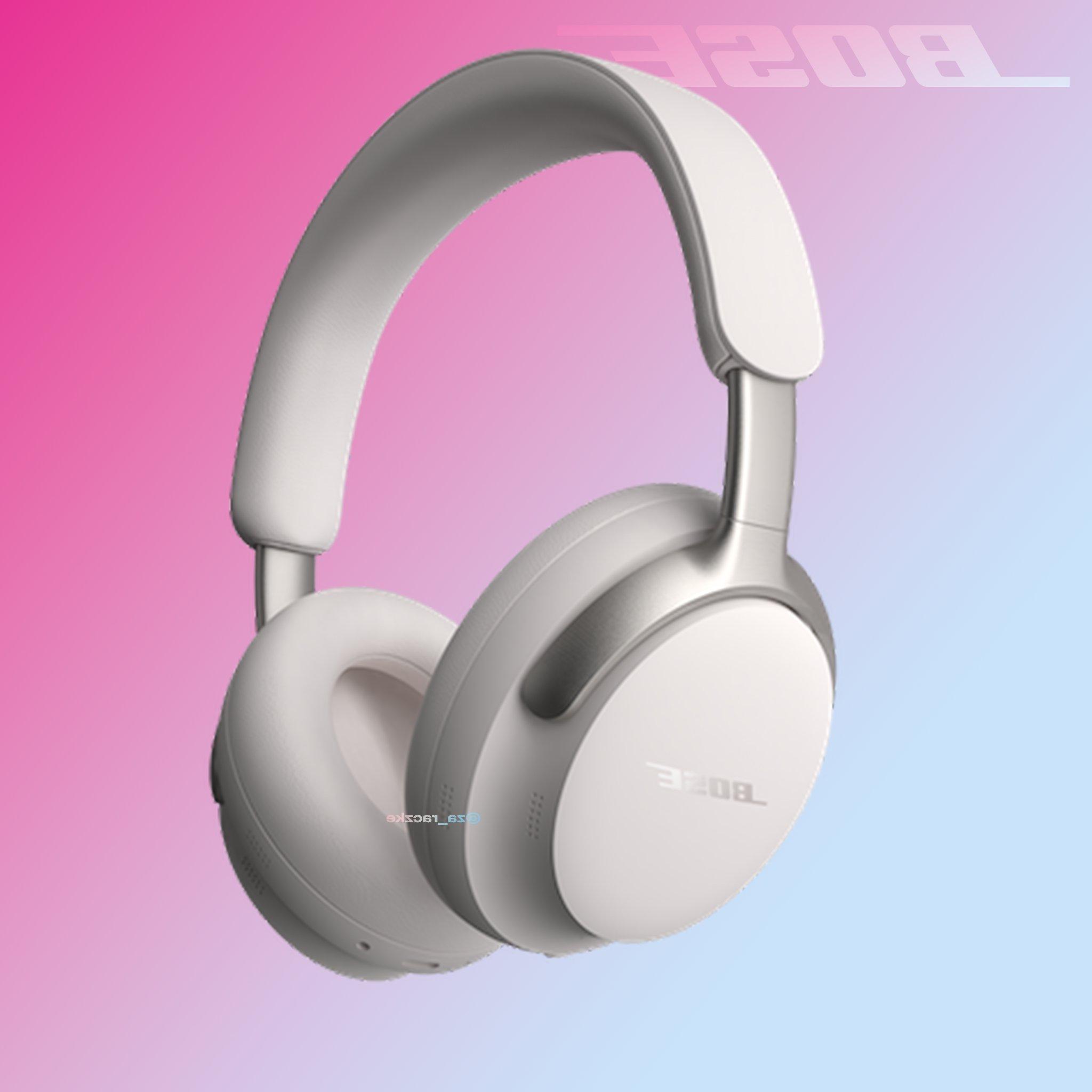 A second Bose QuietComfort Ultra rendering in White and Silver shared by Kuba Wojciechowski on Twitter