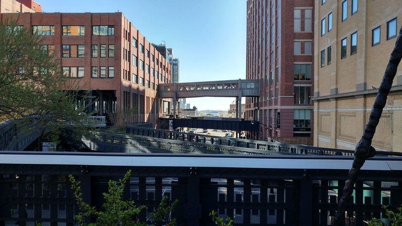 Looking south down the High Line