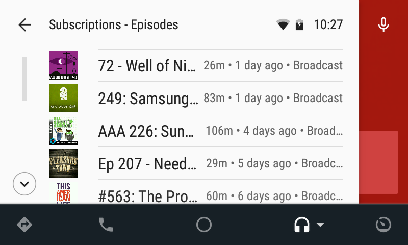 Player FM on Android Auto