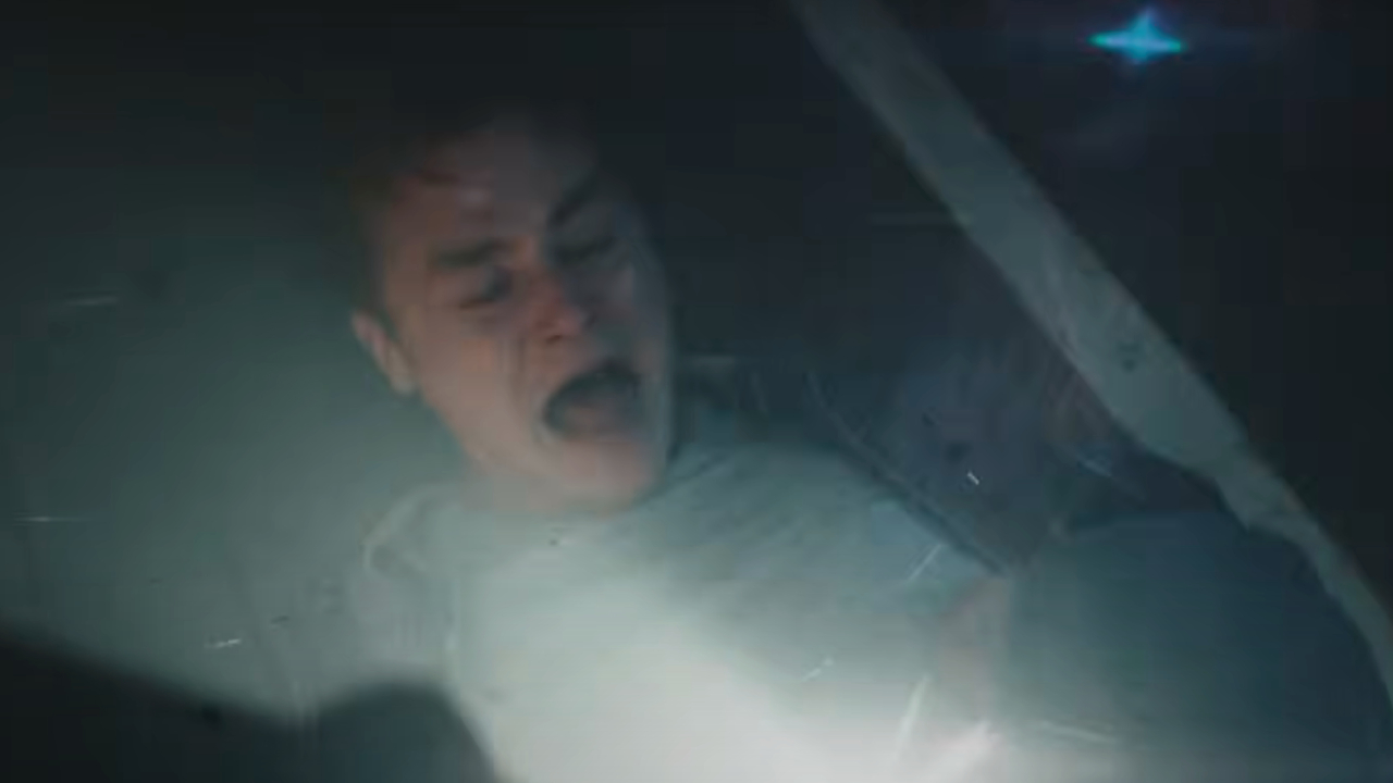 Bed Hardy screaming in The Conjuring: Last Rites